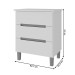 Mesa de Cabeceira Logan Kit 2 Mesas de Cabeceira 100% Mdf Olmo/Verde - Mambel