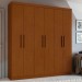 Guarda-Roupa Casal Jazz 6 Portas 3 Gavetas Frassino - Móveis Lopas