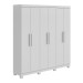 Guarda-Roupa Casal Jazz 6 Portas 3 Gavetas 73939.58 Branco - Móveis Lopas
