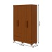 Guarda-Roupa Solteiro Zeus 4 Portas 2 Gavetas 59602.58 Frassino - Móveis Lopas
