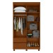 Guarda-Roupa Solteiro Zeus 4 Portas 2 Gavetas 59602.58 Frassino - Móveis Lopas