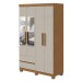 Guarda-Roupa Solteiro Zeus 4 Portas 2 Gavetas com Espelho Amêndoa Clean/Off White - Móveis Lopas