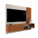 Painel para TV Até 75 Polegadas Dortmund 1 Porta Off White/Naturalle - Panorama Móveis