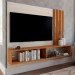 Painel para TV Até 75 Polegadas Dortmund com Led 1 Porta Off White/Naturalle - Panorama Móveis
