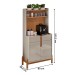 Aparador Lizz 2 Portas 2 Gavetas Off White/Cedro - Casa D