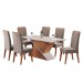 Mesa de Jantar 6 Lugares Fusion Mel/Blonde/Pérola - Viero Móveis
