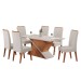 Mesa de Jantar 6 Lugares Fusion Mel/Blonde/Marfin - Viero Móveis