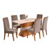 Mesa de Jantar 6 Lugares Celta Mel/Blonde/Pérola - Viero Móveis