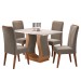 Mesa de Jantar 4 Lugares Gol Mel/Blonde/Pérola - Viero Móveis