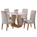 Mesa de Jantar 4 Lugares Gol Mel/Blonde/Marfim - Viero Móveis