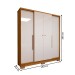 Guarda-Roupa Casal Varsóvia 4 Portas 2 Gavetas Marrocos/Off White - Panorama Móveis