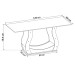 Mesa de Jantar 4 Lugares Universe com Vidro Mel/Perola/Off White - Viero Móveis