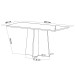 Mesa de Jantar 6 Lugares Click Mel/Blonde/Perola - Viero Móveis