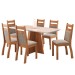 Mesa de Jantar 6 Lugares Click Mel/Blonde/Perola - Viero Móveis
