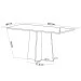 Mesa de Jantar 6 Lugares Click Mel/Blonde/Bombom - Viero Móveis