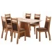 Mesa de Jantar 6 Lugares Click Mel/Blonde/Bombom - Viero Móveis