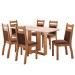 Mesa de Jantar 6 Lugares Vivy Mel/Blonde/Bombom - Viero Móveis