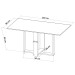 Mesa de Jantar 6 Lugares Vivy Mel/Blonde/Bombom - Viero Móveis