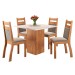 Mesa de Jantar 4 Lugares Vinhedo Mel/Blonde/Perola - Viero Móveis