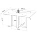 Mesa de Jantar 4 Lugares Blend Mel/Blonde/Perola - Viero Móveis