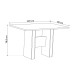 Mesa de Jantar 4 Lugares Blanc Mel/Blonde/Perola - Viero Móveis