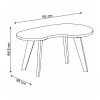 Siena Garden Bio Verde – Ripiano Per Patio Flora 100, Legno Oliato Cm 80x30, Resistente Intemperie