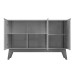 Balcão Buffet Ares Lux 3 Portas 2 Prateleiras Nature - Tebarrot