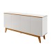 Balcão Buffet Ares Lux 4 Portas 2 Prateleiras Branco - Tebarrot