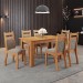 Mesa de Jantar 6 Lugares Ariela Mel/Perola - Viero Móveis