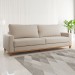Sofá 4 Lugares Living Linho/Bronze - Vian