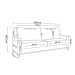 Sofá 4 Lugares Living Linho/Inox - Vian