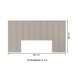 Cabeceira Casal Laranjeiras Ripado Off White - Linea Brasil