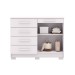Cômoda Jasper 2 Portas 5 Gavetas Branco - Pnr Móveis
