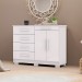 Cômoda Jasper 2 Portas 5 Gavetas Branco - Pnr Móveis