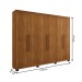 Guarda-Roupa Casal Bari 6 Portas 4 Gavetas Cinamomo - Pnr Móveis