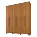 Guarda-Roupa Casal Viena 6 Portas 3 Gavetas Cinamomo - Pnr Móveis