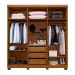 Guarda-Roupa Casal Viena 6 Portas 3 Gavetas Cinamomo - Pnr Móveis