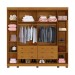 Guarda-Roupa Casal Bari 6 Portas 6 Gavetas Cinamomo - Pnr Móveis