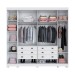 Guarda-Roupa Casal Bari 6 Portas 6 Gavetas Branco - Pnr Móveis