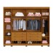 Guarda-Roupa Casal Monte Rei 6 Portas 6 Gavetas Ripado Cinamomo/Off White - Pnr Móveis
