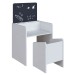 Mesa Infantil Le Petit com Cadeira e Lousa Branco - Completa Móveis