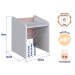 Mesa Infantil Le Petit com Cadeira e Lousa Branco/Rosa - Completa Móveis