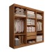 Guarda-Roupa Casal Mykonos 6 Portas 2 Gavetas Cinamomo - Panorama Móveis