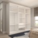 Guarda-Roupa Casal Mykonos 6 Portas 2 Gavetas com Espelho Branco - Panorama Móveis