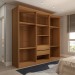 Guarda-Roupa Casal Mykonos 6 Portas 2 Gavetas com Espelho Cinamomo - Panorama Móveis