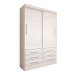 Guarda-Roupa Solteiro Guaianases 2 Portas 6 Gavetas Branco - Panorama Móveis