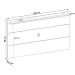 Rack com Painel para TV Até 60 Polegadas Verona 2 Gavetas Off White/Pinho - Panorama Móveis