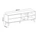 Rack com Painel para TV Até 60 Polegadas Verona 2 Gavetas Off White/Pinho - Panorama Móveis