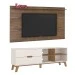 Rack com Painel para TV Até 60 Polegadas Verona 2 Gavetas Off White/Pinho - Panorama Móveis
