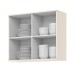 Armário Aéreo Cozinha 80 Cm Connect 2 Portas Ripado Off White - Henn